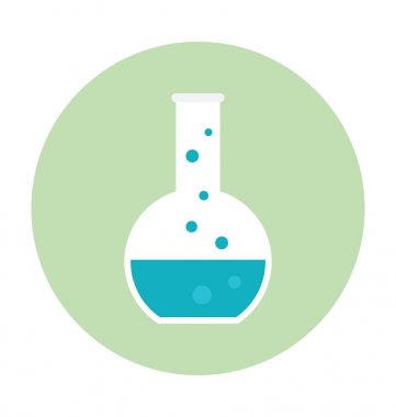 Konik Flask renkli vektör simgesi