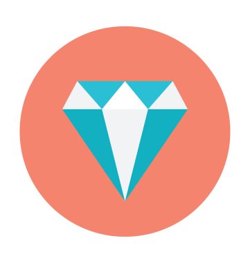 Elmas renkli vektör simgesi