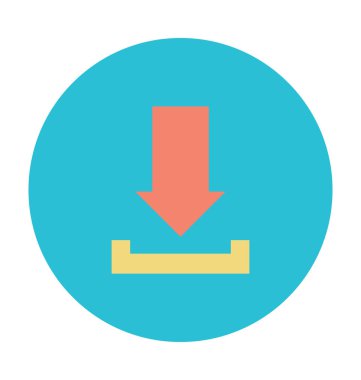 Ok renkli vektör simgesi