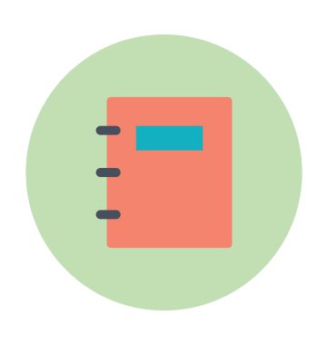 Jotter renkli vektör simgesi