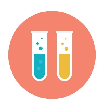 Örnek tüp renkli vektör simgesi