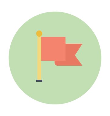 Bayrak renkli vektör simgesi