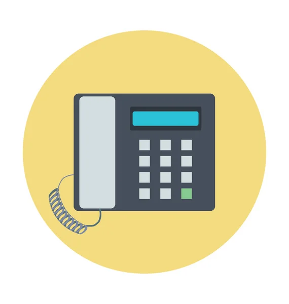 Landline Colored Vector Icon — Stock Vector