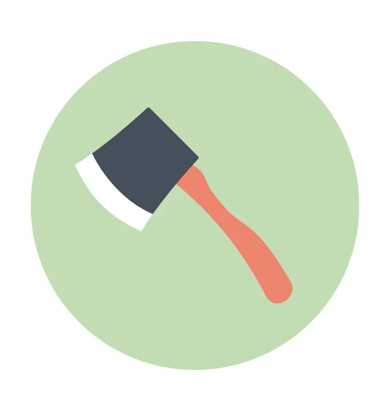 Axe Colored Vector Icon — Stock Vector