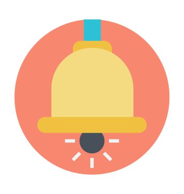 Bell renkli vektör simgesi