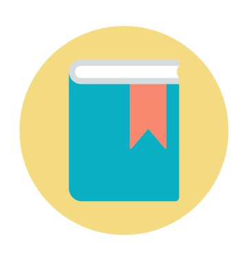 kitap renkli vektör simgesi