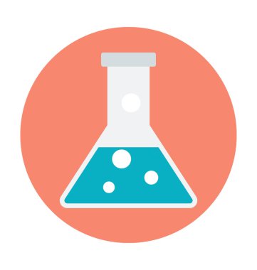 Konik Flask renkli vektör simgesi