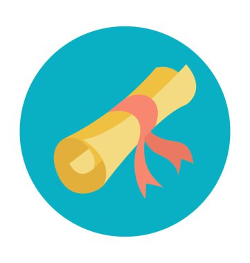 Derecesi renkli vektör simgesi