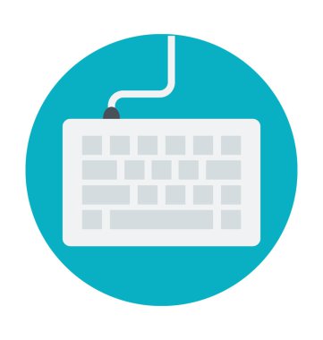 Vektör simge renkli klavye