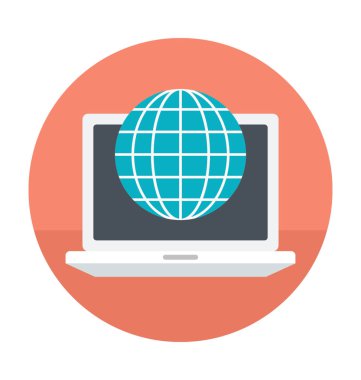 Internet bağlantısı renkli vektör simgesi