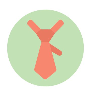 Kravat renkli vektör simgesi