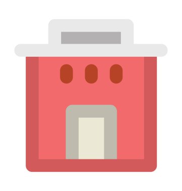 Kulübe kalın vektör simgesi