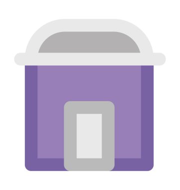 Kulübe kalın vektör simgesi