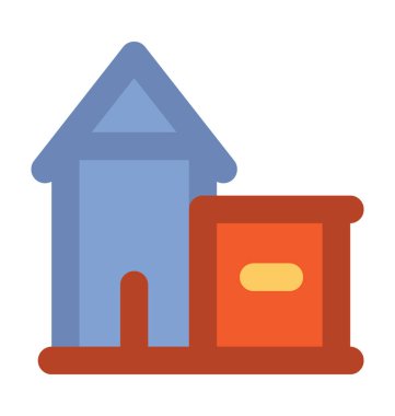 Müze kalın vektör simgesi