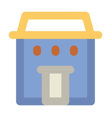 Pazar kalın vektör simgesi