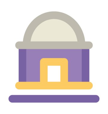 Cami kalın vektör simgesi