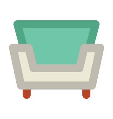 Kanepe kalın vektör simgesi