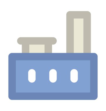 Sanayi kalın vektör simgesi