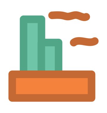 Tuğla Towers kalın vektör simgesi