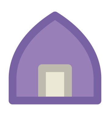 Müze kalın vektör simgesi