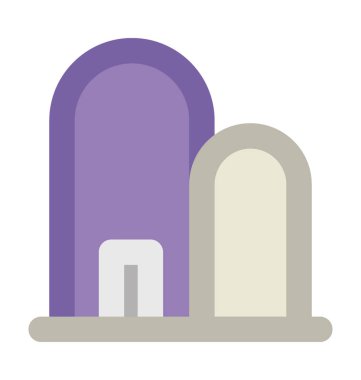 Eski bina kalın vektör simgesi