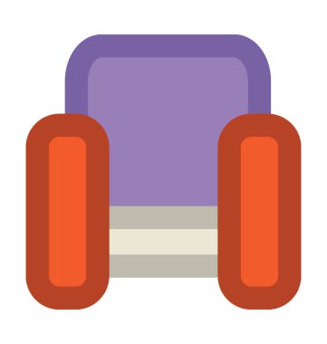 Kanepe kalın vektör simgesi