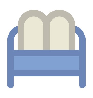 Kanepe kalın vektör simgesi