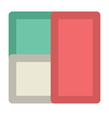 Kabine kalın vektör simgesi