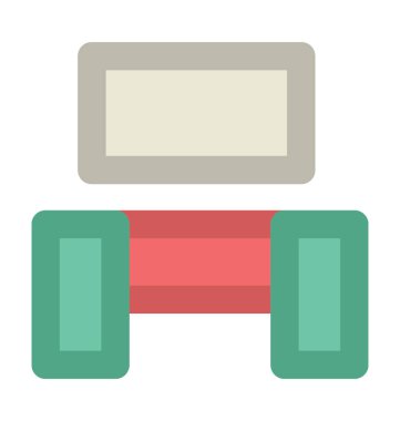 LCD Resepsiyon kalın vektör simgesi