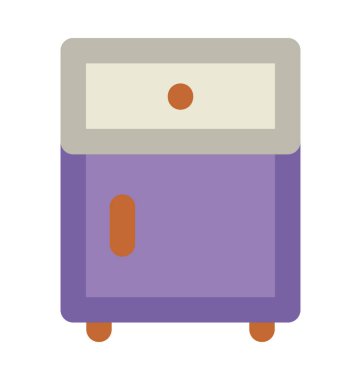 Buzdolabı kalın vektör simgesi