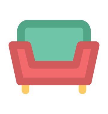 Kanepe kalın vektör simgesi