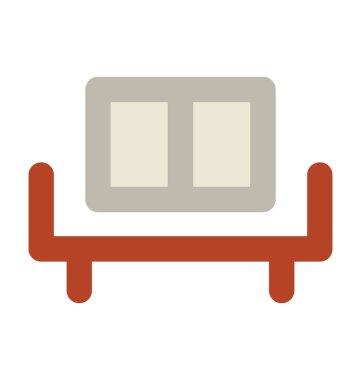 Kanepe kalın vektör simgesi