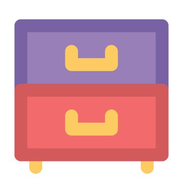 Çizgi vektör simge çekmece kalın