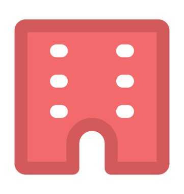 Daireler kalın satır vektör simgesi