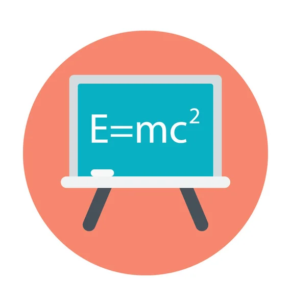 Einstein Formule Gekleurde Vector Icon — Stockvector