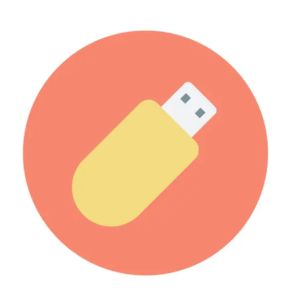 Usb 彩色矢量图标 — 图库矢量图片