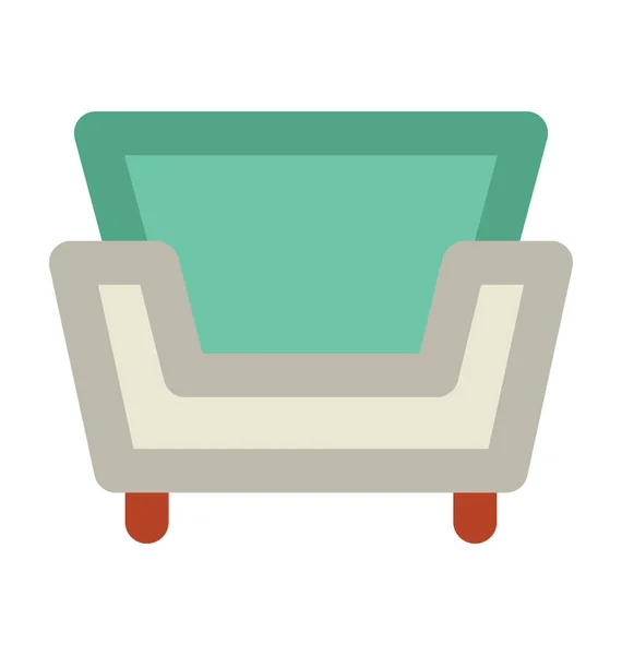 Sofa Bold Vector Icon — Stock Vector