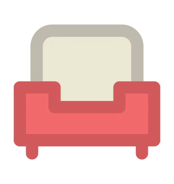 Sofa Fettes Vektorsymbol — Stockvektor