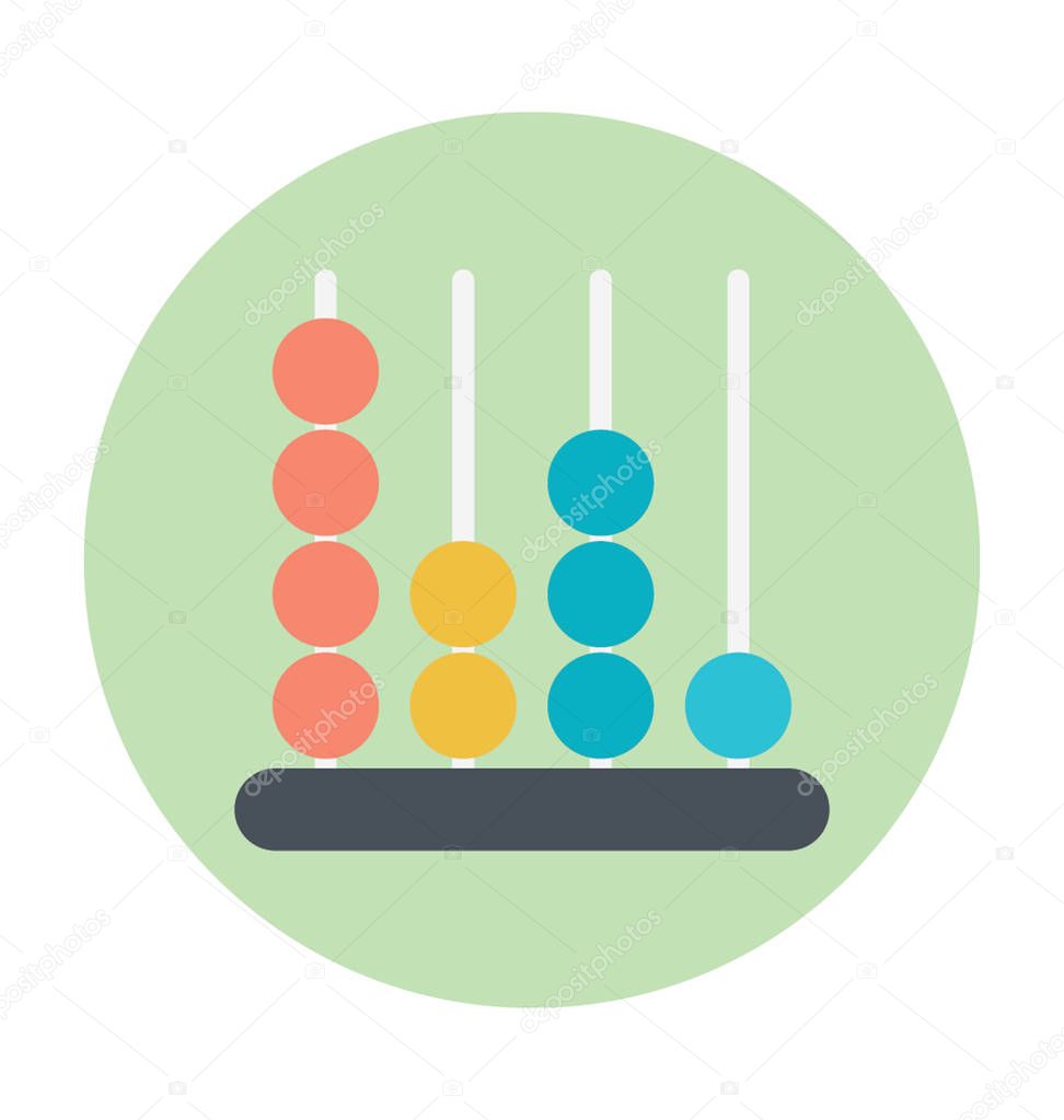 Abacus Colored Vector Icon