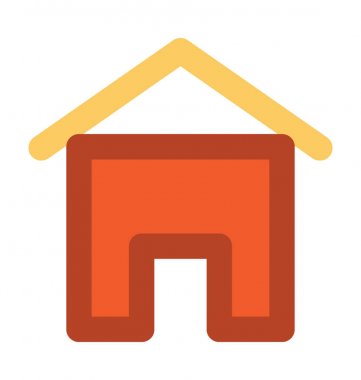 Yazlık kalın satır vektör simgesi