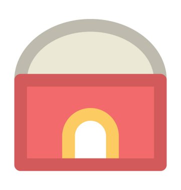 İslam Binası kalın satır vektör simgesi