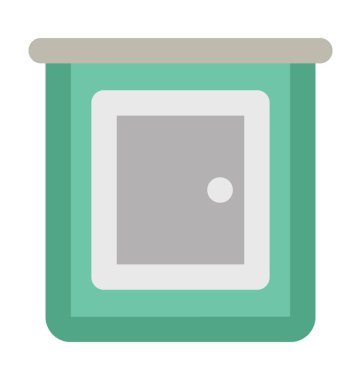 Kapı kalın satır vektör simgesi