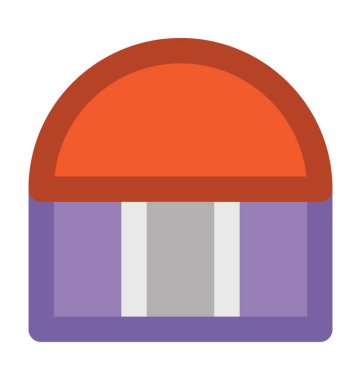 Ev pencere kalın satır vektör simgesi