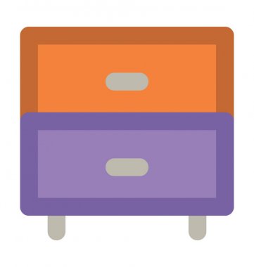 Çizgi vektör simge çekmece kalın