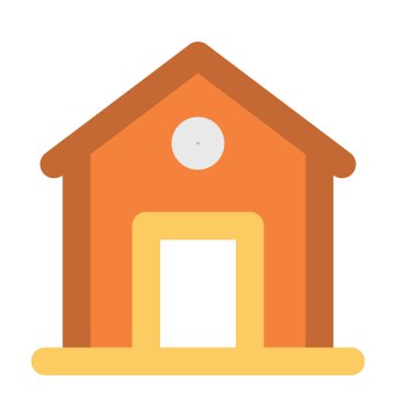 Evi kalın satır vektör simgesi