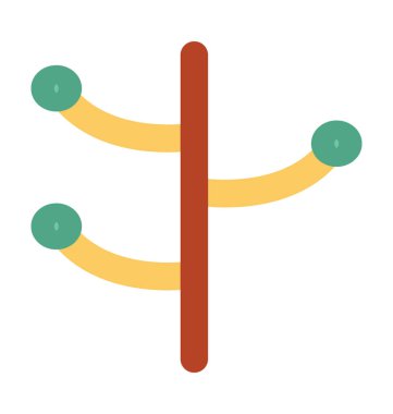 Bez Stand kalın satır vektör simgesi