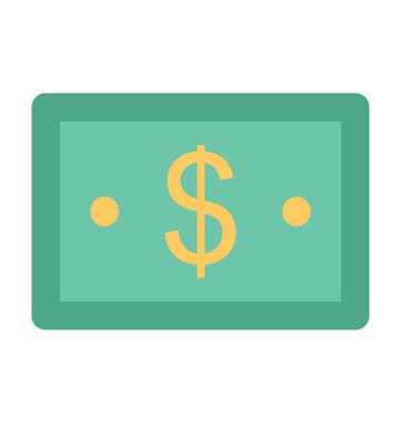 dolar kalın vektör simgesi