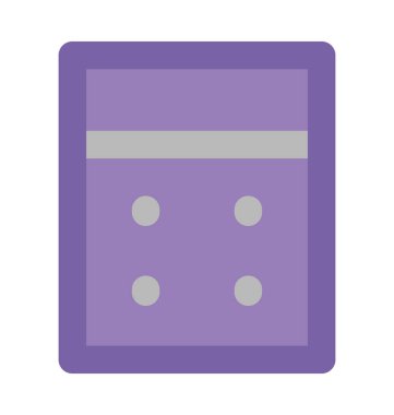 hesap makinesi kalın vektör simgesi