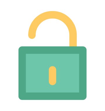 Kalın vektör simgesi kilidini