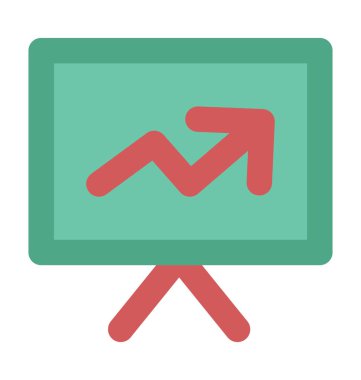 Büyüme grafik kalın vektör simgesi